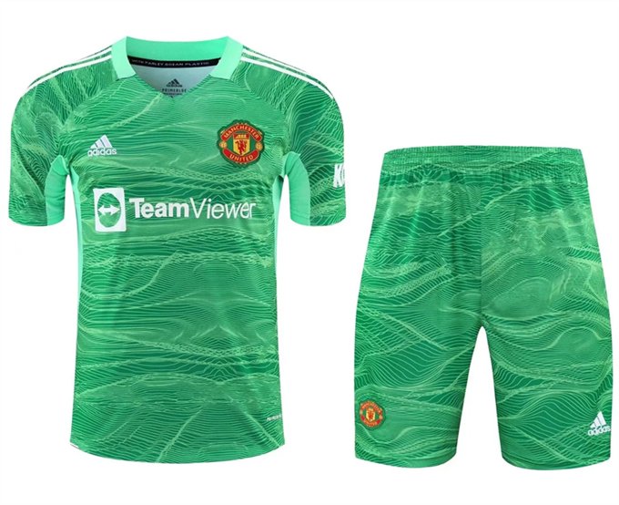 Kit infantil Goleiro III Manchester United 2021 2022 Adidas oficial